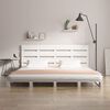 vidaXL Bedframe zonder matras massief grenenhout wit 135x190 cm