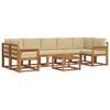 vidaXL Buiten bankenset 8 st Natuurlijk en Beige