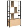 vidaXL Boekenkast Artisan Eiken 80 x 30 x 155,5 cm Bewerkt hout