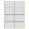 vidaXL Inloop Douche Wand Goud 140 x 195 cm gehard glas