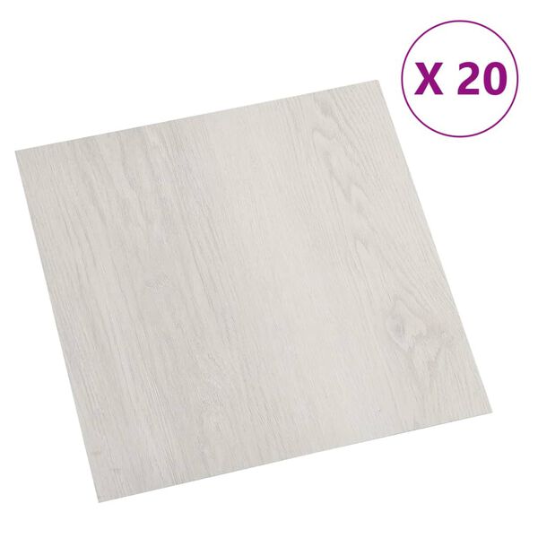 vidaXL Vloerplanken 20 st zelfklevend 1,86 m² PVC beige