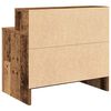 vidaXL Nachtkastjes 2 st met lade 51x31x47 cm oud houtkleurig