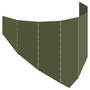 vidaXL Gazonrand 100 x 45 cm Staal Olijfgroen