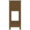 vidaXL Plantenbak met schap 82,5x34,5x81 cm grenenhout honingbruin