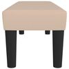 vidaXL Bankje 100x30x30 cm kunstleer cappuccinokleurig