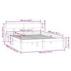vidaXL Bedframe massief grenenhout grijs 140x200 cm