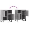 vidaXL Dressoir 60x35x70 cm bewerkt hout grijs sonoma eikenkleurig