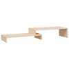 vidaXL Monitorstandaard (52-101)x22x14 cm massief grenenhout
