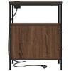 vidaXL Nachtkastje met lade Bruin Eiken 30 x 48 x 61 cm Bewerkt hout