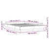 vidaXL Bedframe bewerkt hout betongrijs 140x190 cm