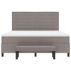 vidaXL Boxspringbed met matras met hoofdeinde Taupe 180 x 200 cm Stof