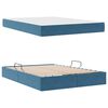 vidaXL Opbergbed met matras Donkerblauw 140 x 190 cm Fluweel