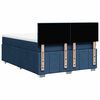 vidaXL Boxspring met matras stof blauw 140x190 cm