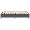 vidaXL Boxspring bed Donkergrijs 180 x 200 cm Katoenen stof