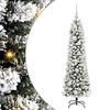 vidaXL Kunstkerstboom Wit 120 cm PVC en Metaal en Plastic