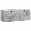 vidaXL Wandbeugel TV-kast Betongrijs 78,5 x 31 x 30 cm Bewerkt hout