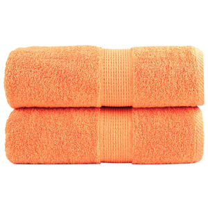 vidaXL Premium washandjes SOLUND 2 stuks oranje 30x30 cm 600 g/m2