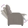vidaXL Fauteuil verstelbaar stof taupe