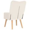 vidaXL Fauteuil Cr&egrave;me 63 x 67 x 94 cm Schapenstof en Triplex
