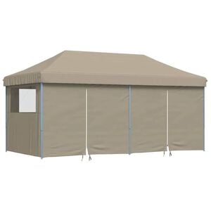 vidaXL Partytent Pop-up 580 x 292 x 315 cm Taupe Oxford Stof