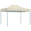 vidaXL Partytent inklapbaar 3x4 m staal cr&egrave;me
