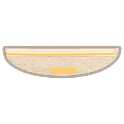vidaXL Trapmatten zelfklevend 15 st sisal-look 56x17x3 cm beige