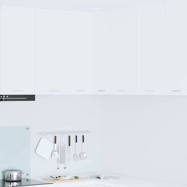 vidaXL Hangkast met opslag Wit 57 x 57 x 80 cm Bewerkt hout