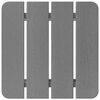 vidaXL Adirondack Zij Tafel Lichtgrijs 38 x 38 x 46 cm HDPE