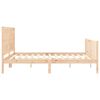 vidaXL Bedframe met hoofdbord massief hout