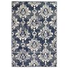 vidaXL Vloerkleed modern paisley ontwerp 80x150 cm beige/blauw