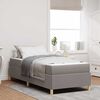 vidaXL Bedframe met matras Taupe 80 x 200 cm Stof