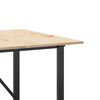 vidaXL Eettafel O-frame 200x100x75 cm massief grenenhout en staal