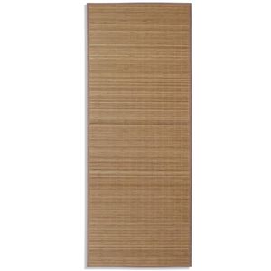 vidaXL Tapijt rechthoekig 80x200 cm bamboe bruin
