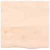 vidaXL Wandschap 60x60x(2-6) cm onbehandeld massief eikenhout