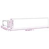 vidaXL Bedframe met lades wit 160x200 cm