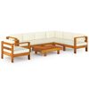 vidaXL 8-delige tuinloungeset met kussens 100x60 cm acaciahout