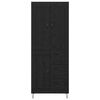vidaXL Hoge kast met lade Zwart Eiken 69,5 x 34 x 180 cm Bewerkt hout