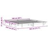 vidaXL Bedframe zonder matras massief grenenhout wasbruin 160x200 cm