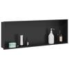 vidaXL Douche Niche Zwart 90 x 30 x 9,5 cm Roestvrij staal
