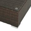 vidaXL 8-delige Loungeset met kussens poly rattan bruin
