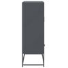 vidaXL Hoge kast 68x39x111,5 cm staal antracietkleurig