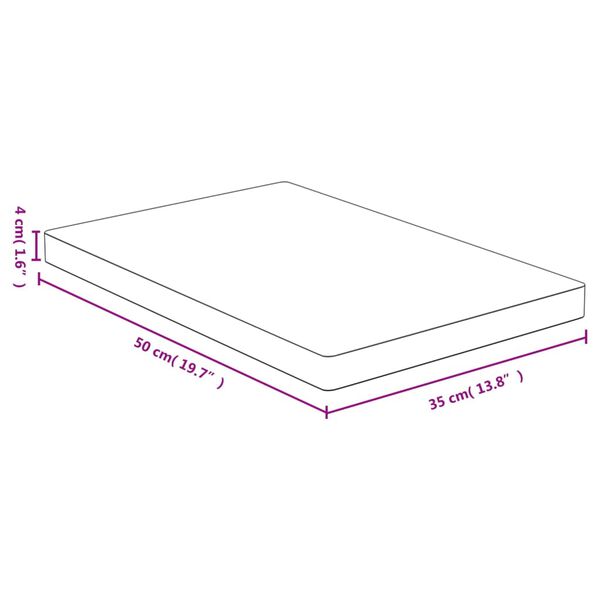 vidaXL Snijplank 35x50x4 cm bamboe