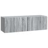 vidaXL Wandbeugel TV-kast 98 x 31 x 30 cm Grijs Sonoma Bewerkt hout