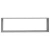 vidaXL Wandschappen kubus 2 st 100x15x30 cm bewerkt hout grijs sonoma