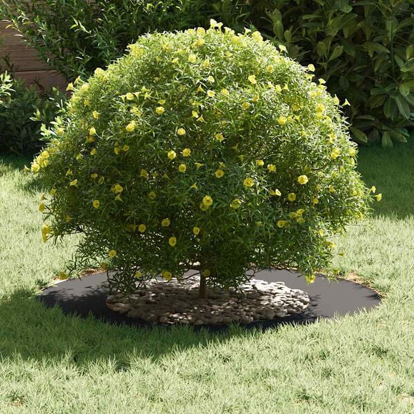 vidaXL geschikt voor platte boomring Zwart &Oslash;40 / 70 cm Staal