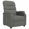 vidaXL Massagestoel stof donkergrijs