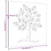 vidaXL Wanddecoratie tuin boomontwerp 55x55 cm cortenstaal