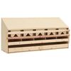 vidaXL Kippenlegkast 5 compartimenten 117x33x54 cm massief grenenhout