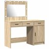 vidaXL Plafondtafel met lade 2 pcs Bruin 40 x 41 x 75 cm Bewerkt hout