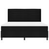 vidaXL Boxspring bed met matras met hoofdeinde Zwart 180 x 200 cm Stof